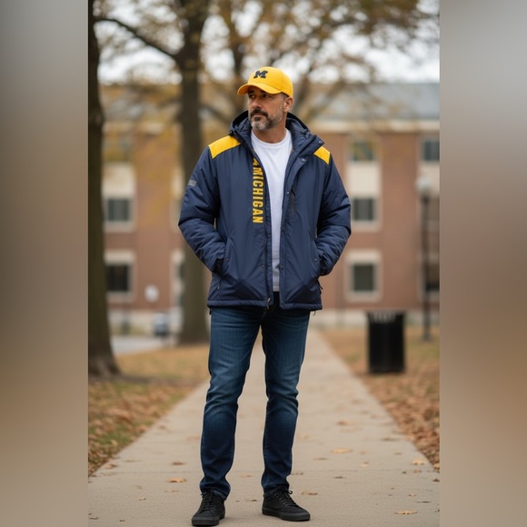 🐺 UofM Wolverine’s Colosseum “The One” Full Zip Heavyweight Jacket, NWT 🐺 - Picture 9 of 10